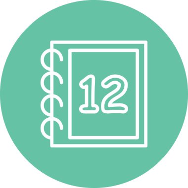 12 Web simgesi vektör illüstrasyonu