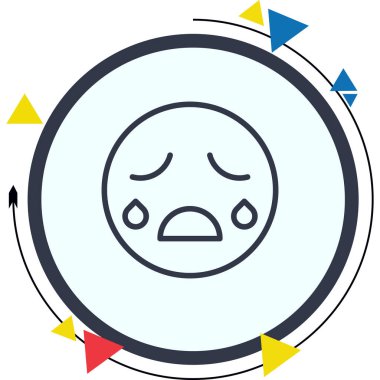 emoji simgesi, web kullanımı için basit tasarım vektör çizimi