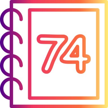 74 Web simgesi vektör illüstrasyonu