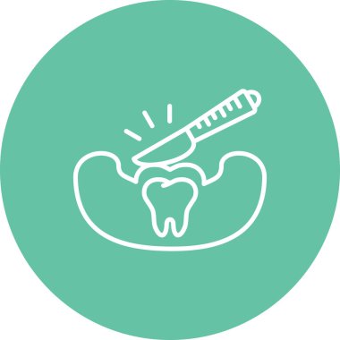 Maksimum yüz cerrahisi yaratıcı eşsiz damgalama vektörü elementi