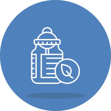 Castor Oil şişe ikonu. Nemlendirici kozmetik