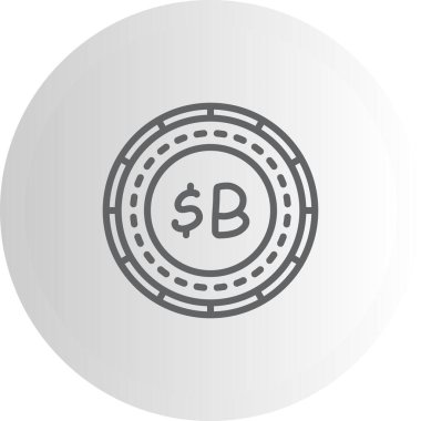 Bolivya Madeni Parası Profesyonel Temiz Kullanıcı Arayüzü Elemanı