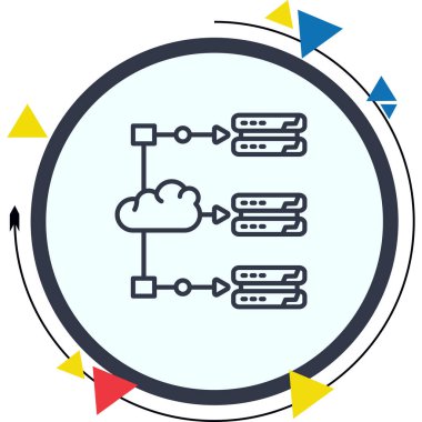 Bulut Yükleyici Gelişmiş İşlevsel Web Arayüzü Sembolü