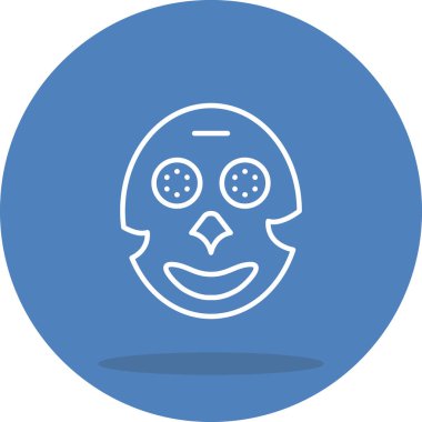 Yüz Maskesi Simgesi, Basit İllüstrasyon