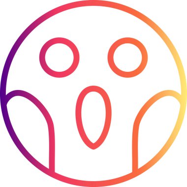 emoji simgesi, web kullanımı için basit tasarım vektör çizimi