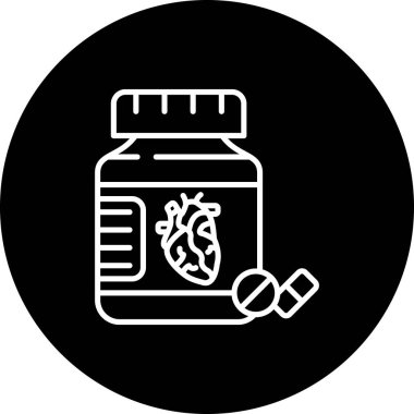 İlaç Şişeleri simgesi, vektör illüstrasyonu basit tasarım