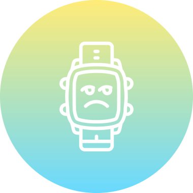 Eğlenilmeyen Çevirmeli Satır Düz Simgesini İzle