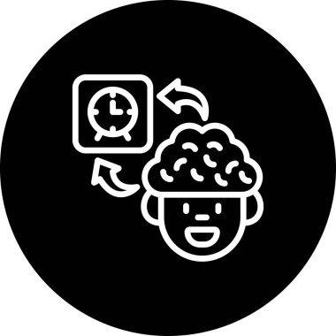 saat web simgesi vektör illüstrasyonu