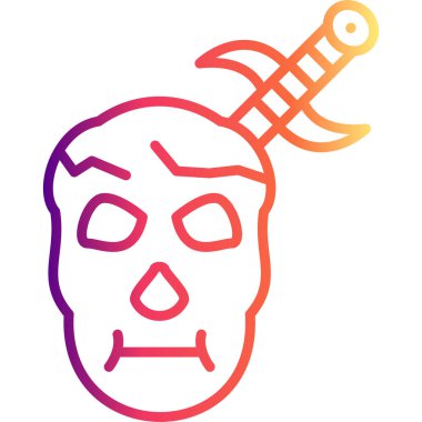 Korsan Ölüm. Kafatası kılıcıyla kafatasını delmiş..