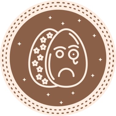 Paskalya Dedektifi Yumurta Minimum Entelektüel Markalaştırma Tasarım Varlığı