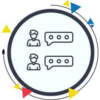 yorum web simge vektör çizim