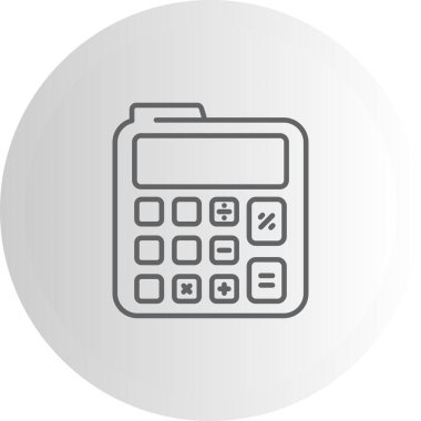 Calculator icon, vector illustration simple design