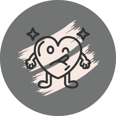 Kalp Termometresi Modern Dengeli Markalaşma Vektörü Sembolü