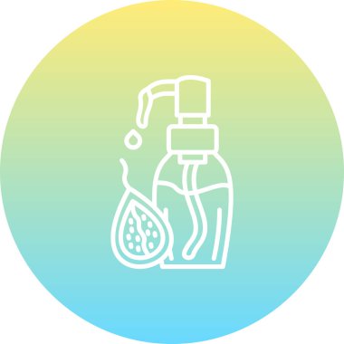 Baobab yağı şişesi. Dermatoloji kozmetik, cilt nemlendirici kozmetik