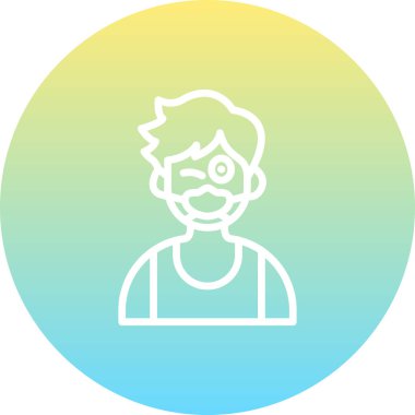 boy avatar icon, vector illustration simple design
