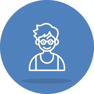 boy avatar icon, vector illustration simple design