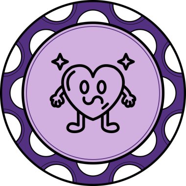 Karışık Kalp Minimum Düz Kullanıcı Deneyimi Sembolü