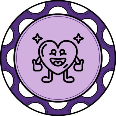 Sportif Kalp Profesyonel Asgari Yaratıcı Grafik Nesnesi