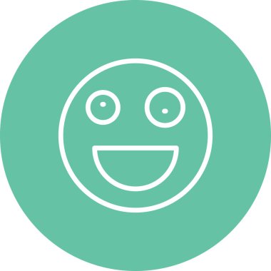 emoji simgesi, web kullanımı için basit tasarım vektör çizimi