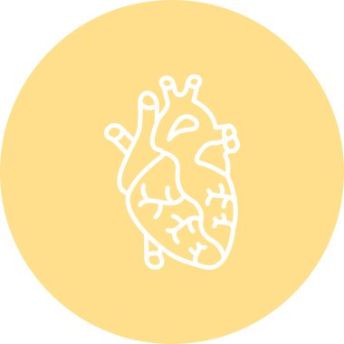 kalp web simgesi vektör illüstrasyonu