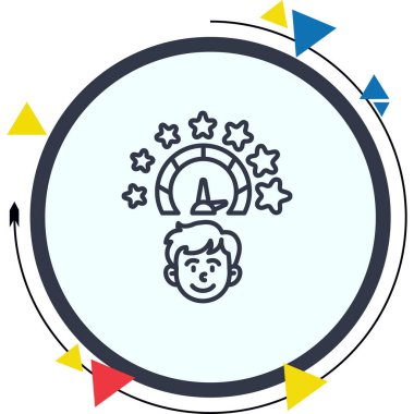 Memnuniyet Ölçeği Minimum Yüksek Çözünürlüklü Vektör Düzeni