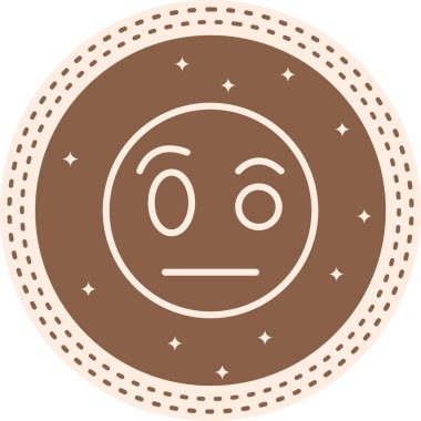 emoji simgesi, web kullanımı için basit tasarım vektör çizimi