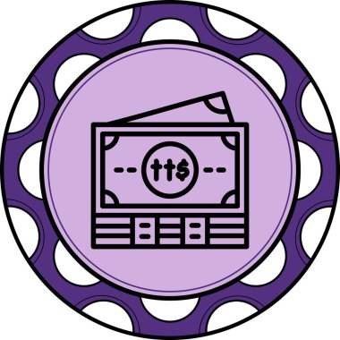 Trinidad ve Tobago Notları Eşsiz Düz Dijital Tasarım Nesnesi