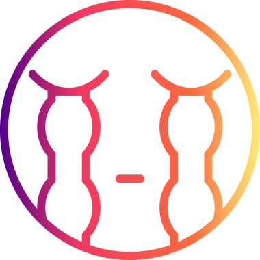 Yüksek Sesli Ağlayan Yaratıcı Minimum Vektör Sanatı