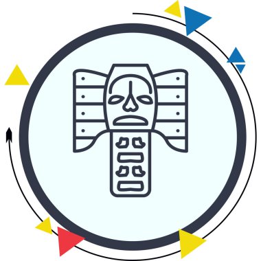 Totem Belirgin Temiz Damgalama Grafik ŞekliName