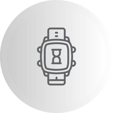 Akıllı Saat Kum Saati Modern Dijital Sanat Özelliği