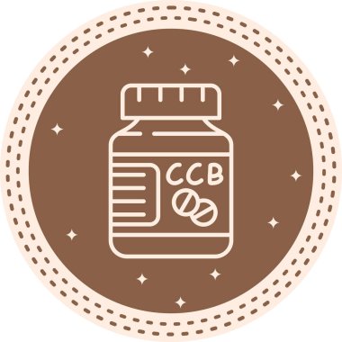 Kalsiyum sembolü, periyodik tablonun kimyasal elementi, vektör simgesi