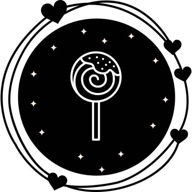Lolipop Web simgesi vektör illüstrasyonu