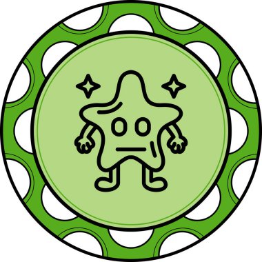 Tarafsız Yıldız Profesyonel Asgari Yaratıcı Grafik Nesnesi