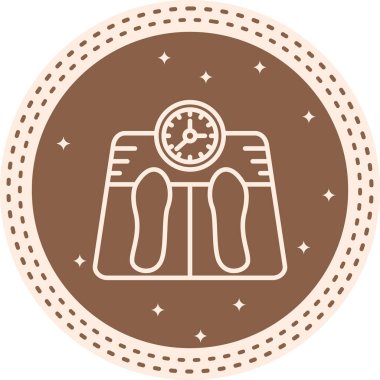Ağırlık Yönetimi web simgesi vektör illüstrasyonu