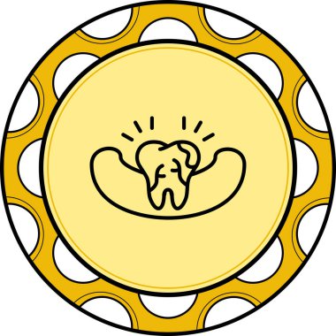 Diş pianlarını gösteren minimalist grafik simgesi, diş hekimliği uygulaması veya diş sağlığı kliniği web sayfaları için uygundur.