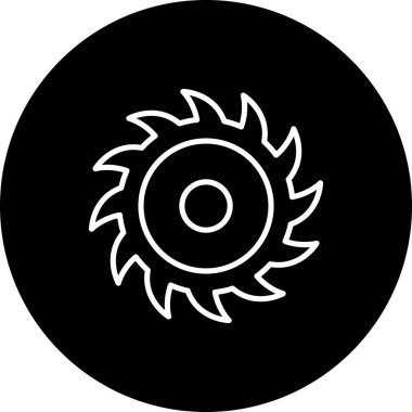 Dairesel Testere Stili İşlevsel Web Arayüzü Elementi