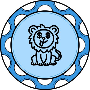 Açgözlü Aslan Sofistike Özel Arayüz Tasarım Elemanı