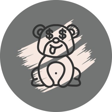 Açgözlülük Ayısı Dinamik Özel Dijital Sanat Düzeni