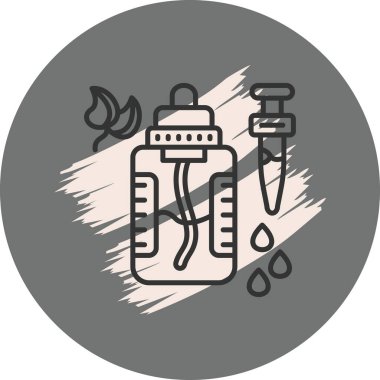 Kolajen Serum. Uygulamalar veya web sayfaları için basit yaratıcı simge