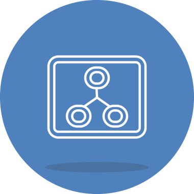 Akış Yüksek Çözünürlüklü Düz Tasarım Sembolü