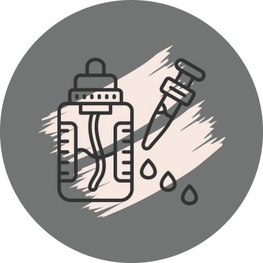 Retinol Serum. Kendi kendine bakım kozmetikleri. Uygulama veya web sayfası için simge