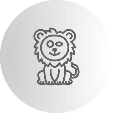 Flirty Lion Gelişmiş İşlevsel Web Arayüzü Sembolü