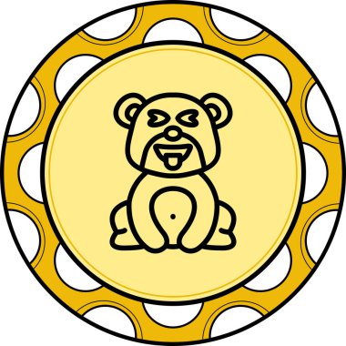 Ayı Dili Biçimli Yaratıcı Tasarım Elementi