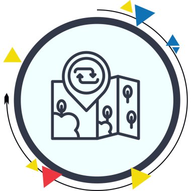 Web simgesi vektör illüstrasyonunu tekrarla