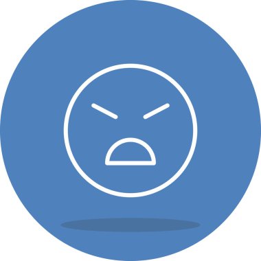 Çizgi film karalama simgesi web işareti, beyaz arkaplanda izole edilmiş emoji simgesi