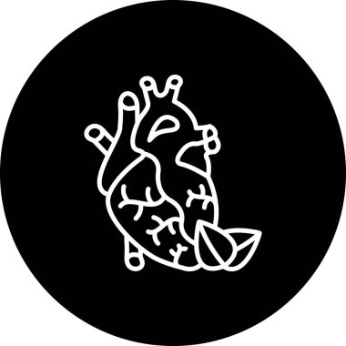 kalp web simgesi vektör illüstrasyonu