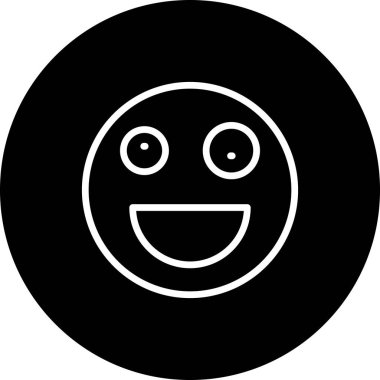 emoji simgesi, web kullanımı için basit tasarım vektör çizimi