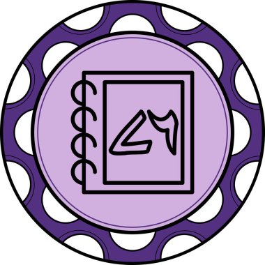 Yetmiş Web simgesi vektör illüstrasyonu