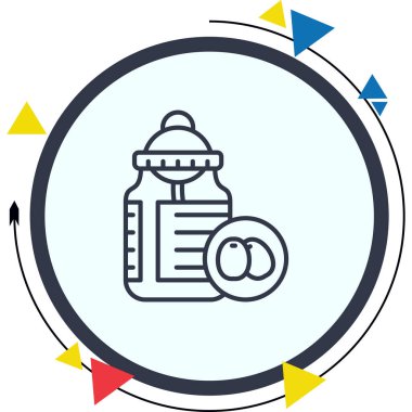 Squalane Petrol şişe ikonu. Nemlendirici kozmetik