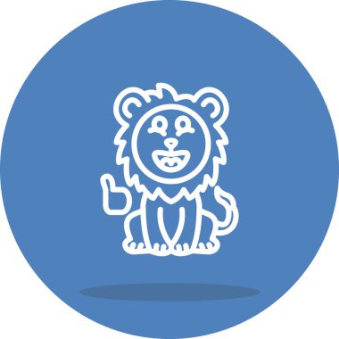 Sportif Aslan Ayırt Profesyonel Yaratıcı Grafik Elementi